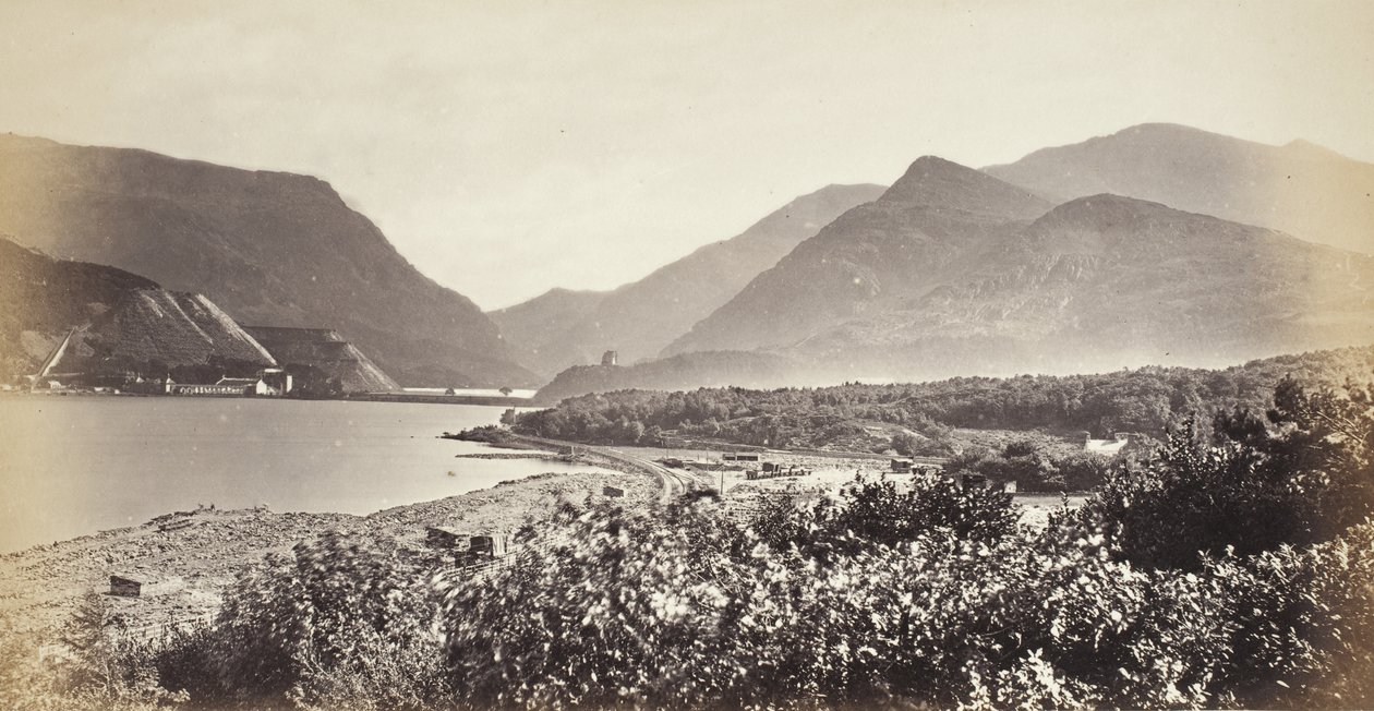 Lagos de Llanberis, Snowdon e o desfiladeiro (527) de Francis Bedford