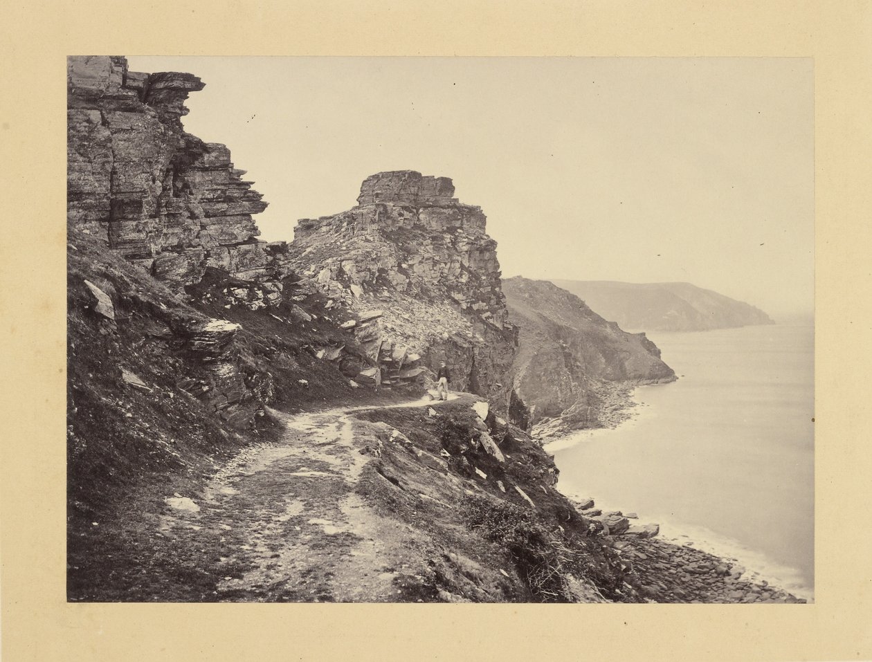 Lynton, Castle Rock, visto do North Walk de Francis Bedford