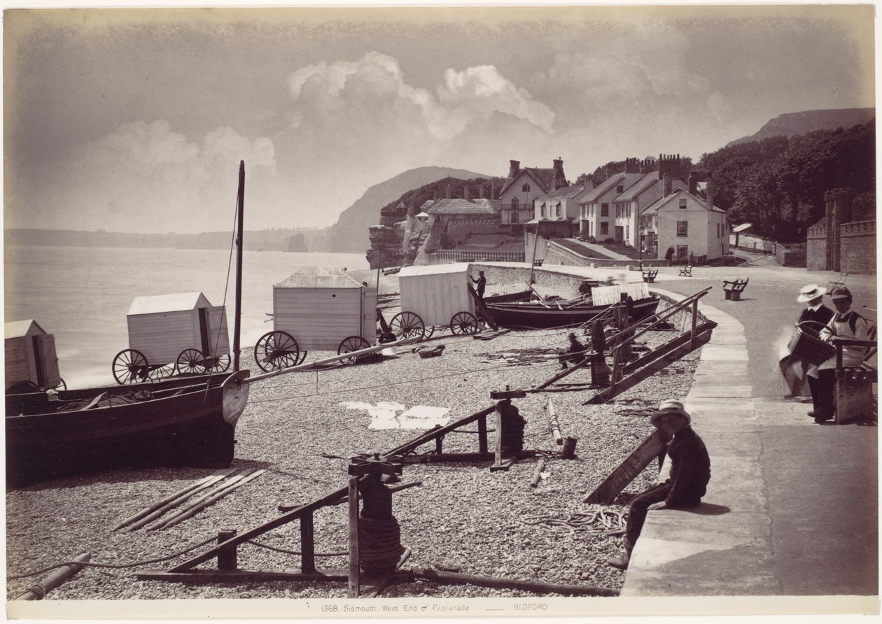 Sidmouth, extremo oeste da esplanada de Francis Bedford
