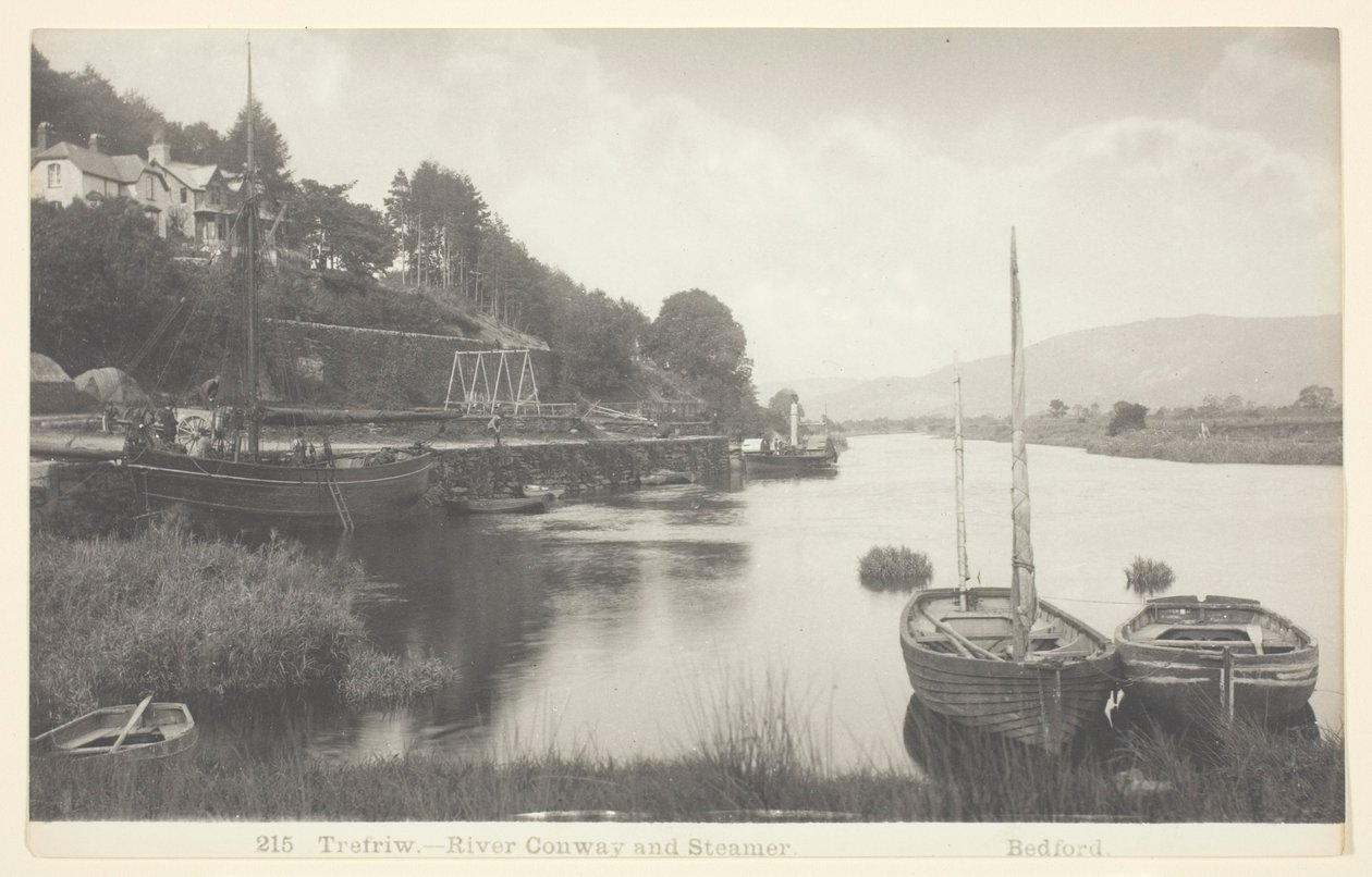 Trefriw-River Conway e Steamer de Francis Bedford