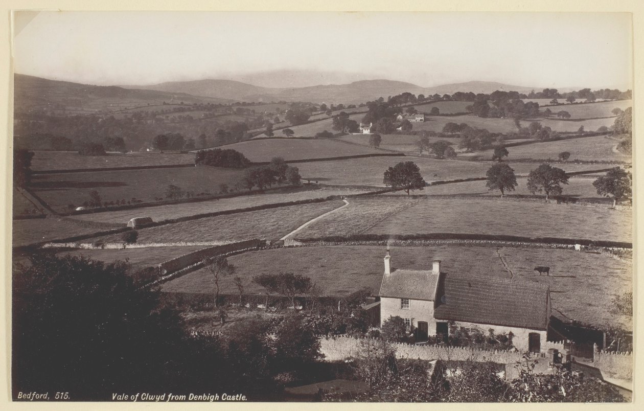 Vale de Clwyd do Castelo de Denbigh de Francis Bedford