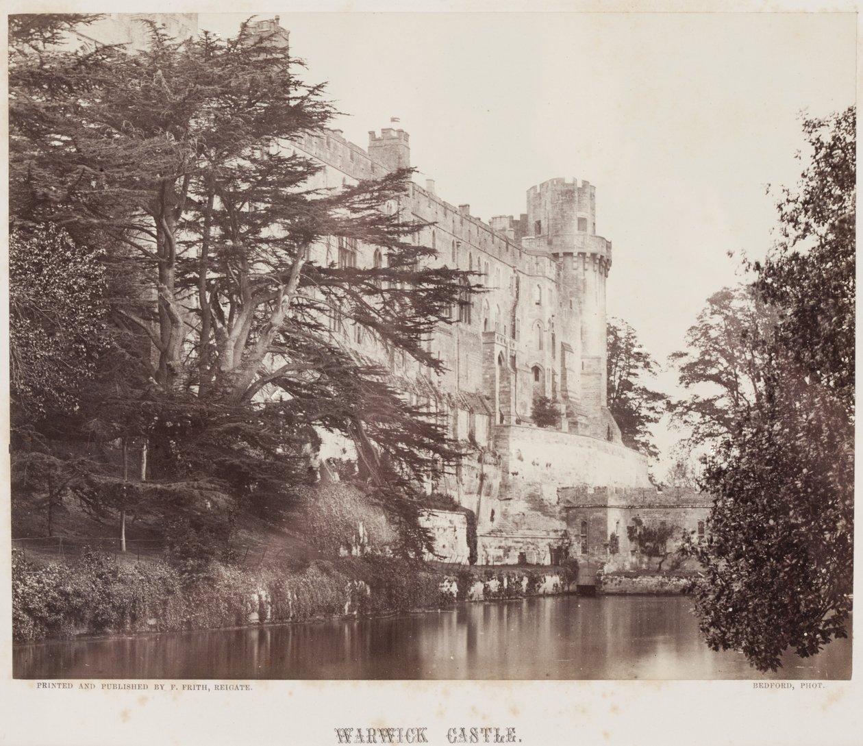 Castelo de Warwick, c.1857 (estampado em albúmen) de Francis Bedford