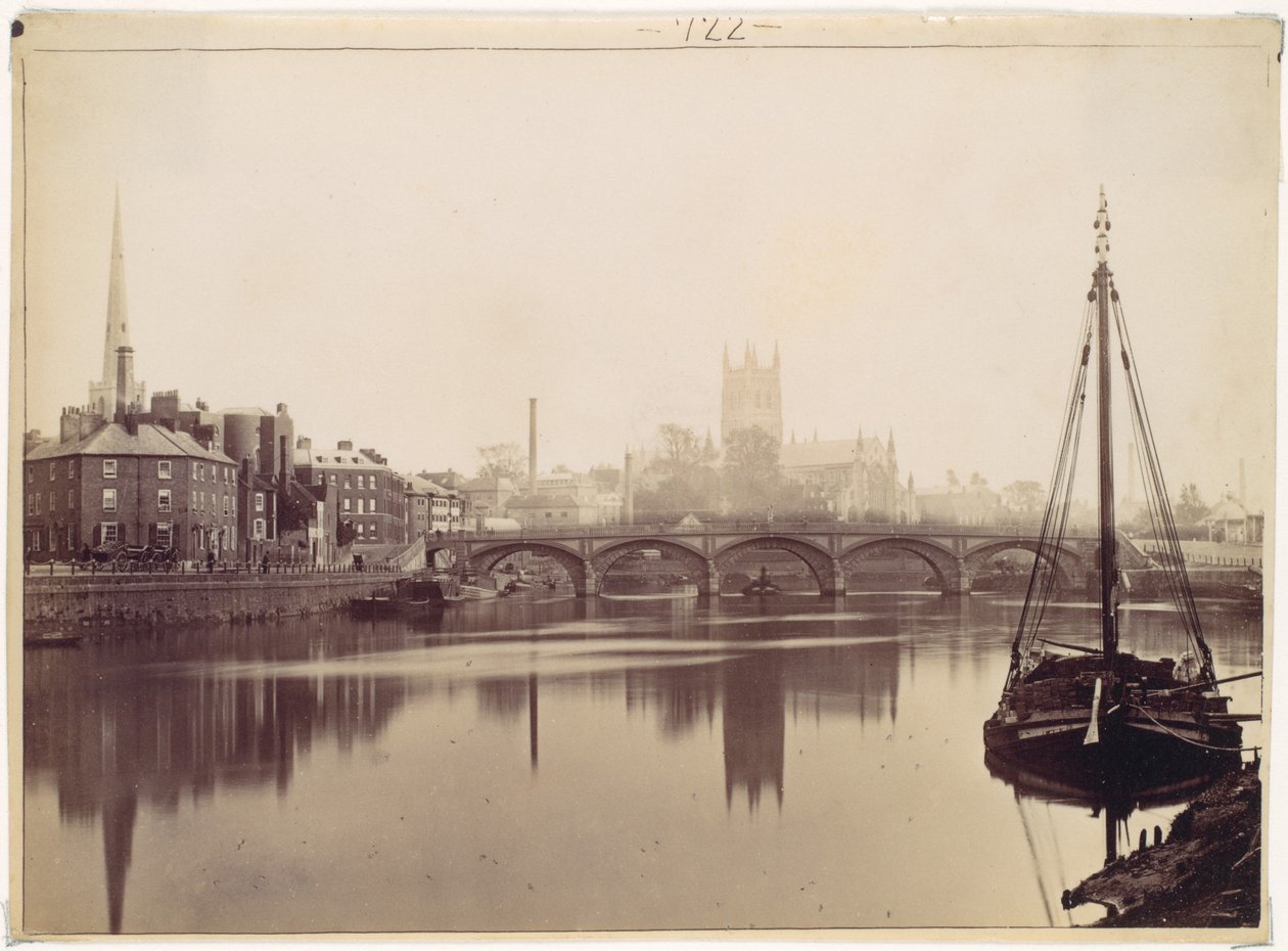 Worcester. Visto do Severn de Francis Bedford