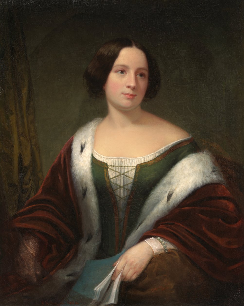 Mulher não identificada, 1852. de Francis Bicknell Carpenter