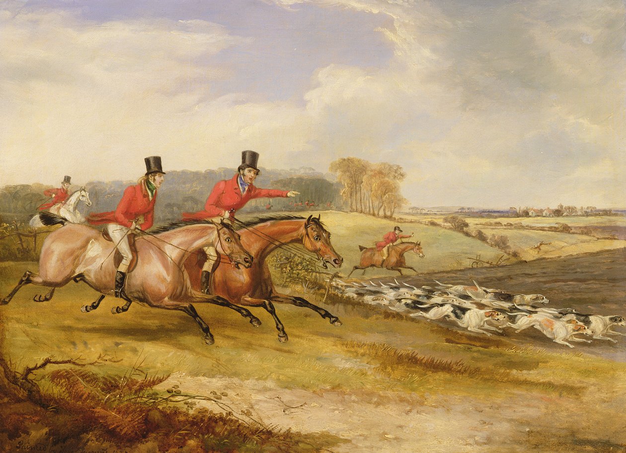 Full Cry, Bacharelado, 1835 de Francis Calcraft Turner