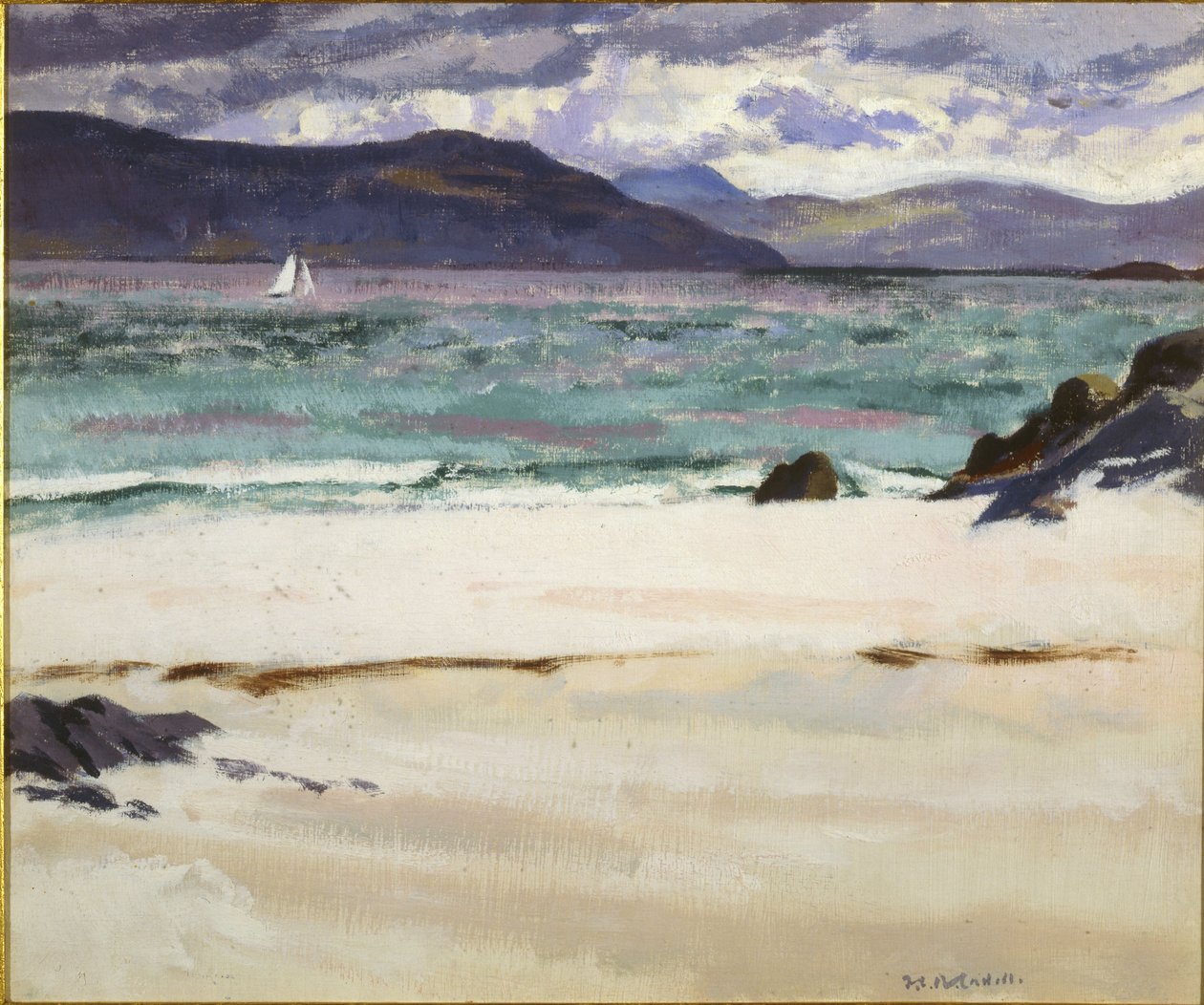 Ben Bhuie do North End, Iona, c.1926 (óleo no painel) de Francis Campbell Boileau Cadell