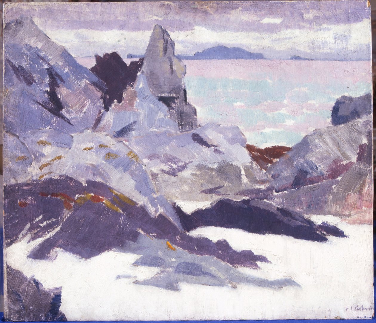 Cathedral Rock, Iona (óleo sobre tela) de Francis Campbell Boileau Cadell