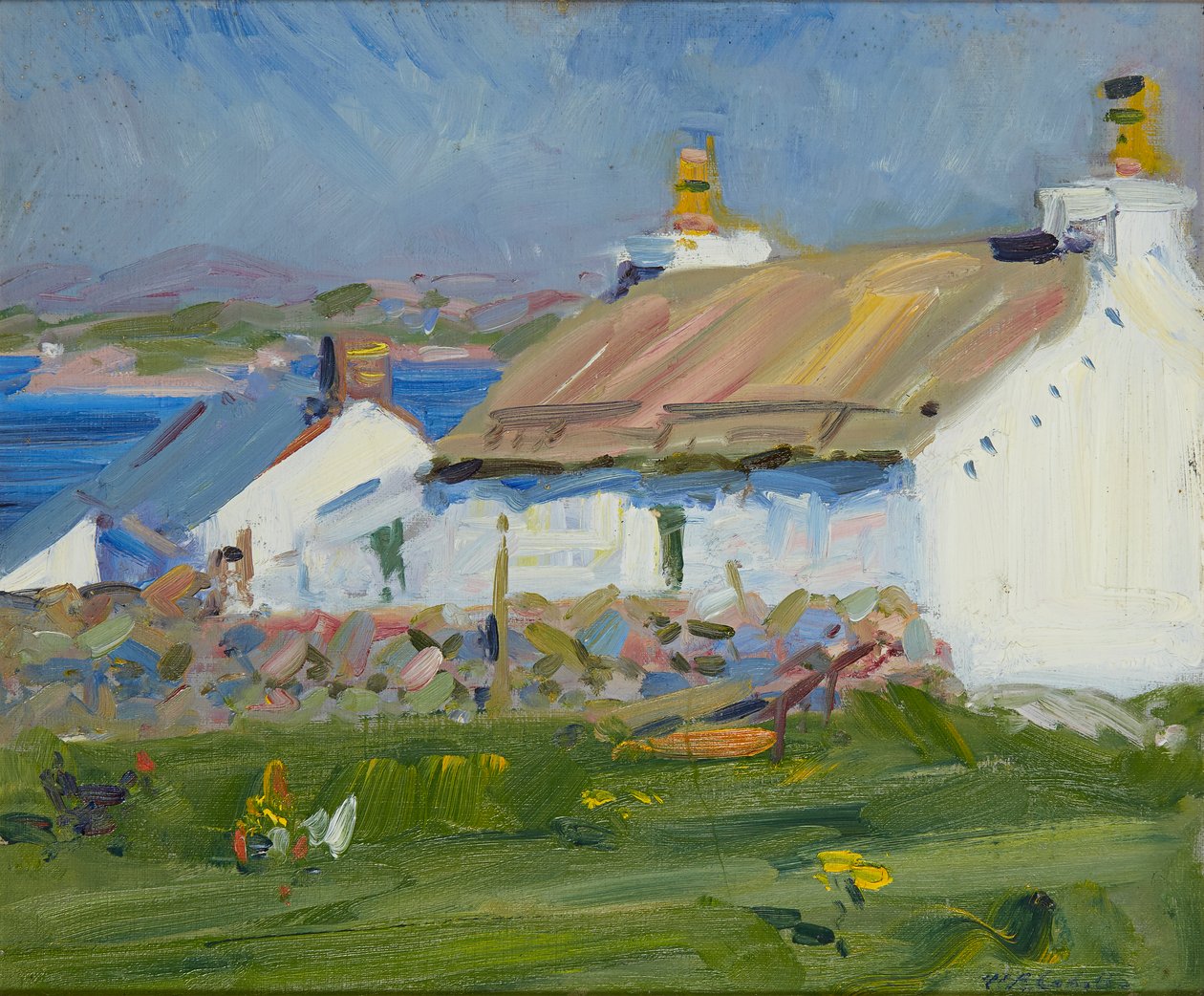 Crofts, Iona (óleo a bordo) de Francis Campbell Boileau Cadell