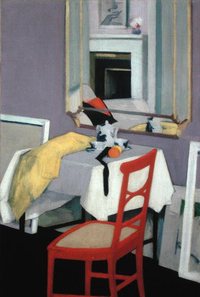 Interior (A Cadeira Vermelha) (óleo sobre tela) de Francis Campbell Boileau Cadell