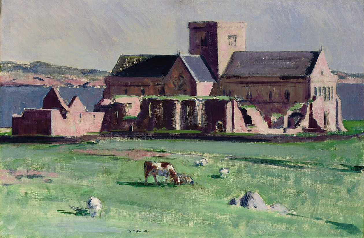 Abadia de Iona do noroeste (óleo sobre tela) de Francis Campbell Boileau Cadell
