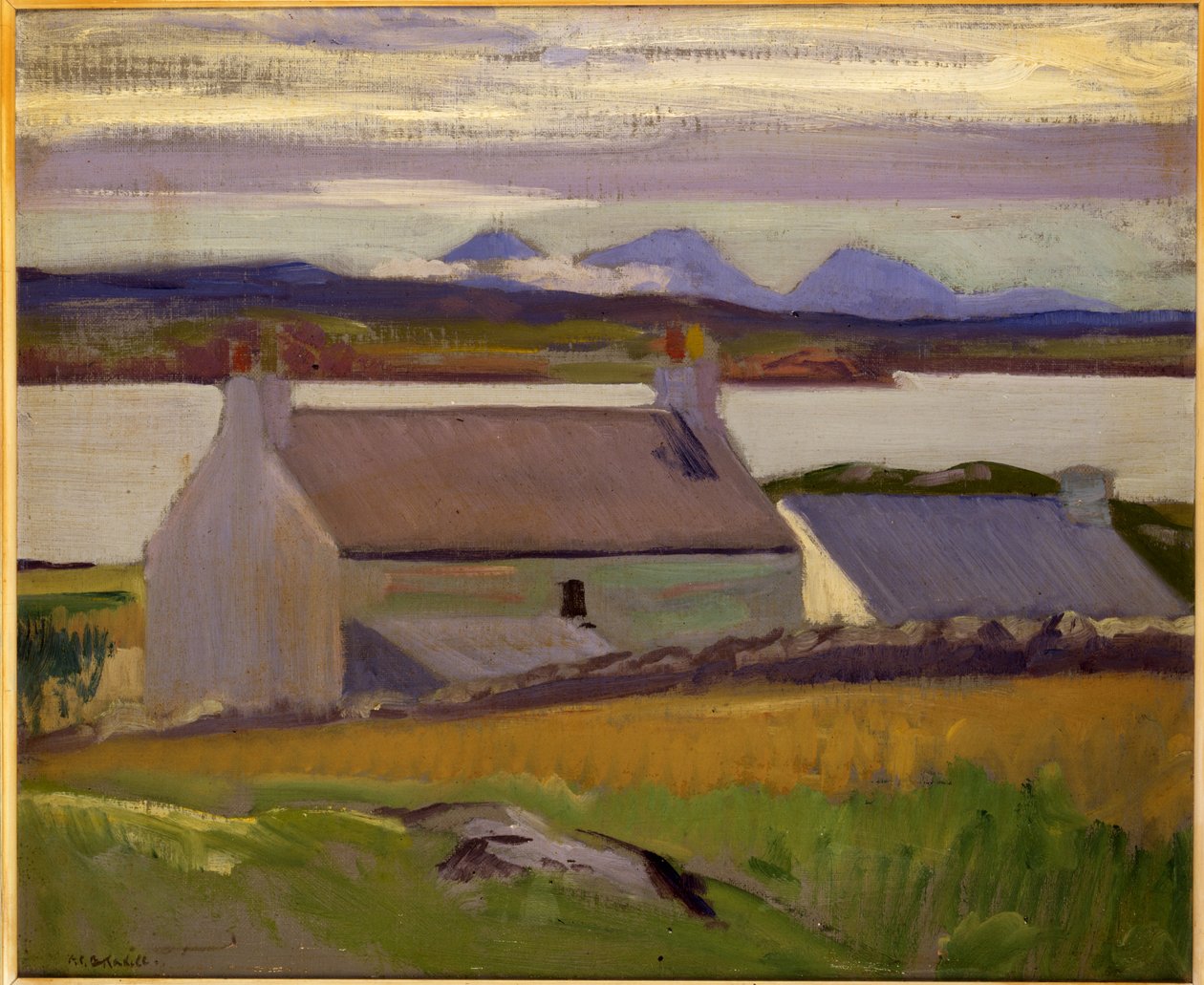 Anoitecer, Iona, Paps of Jura além (óleo sobre tela) de Francis Campbell Boileau Cadell