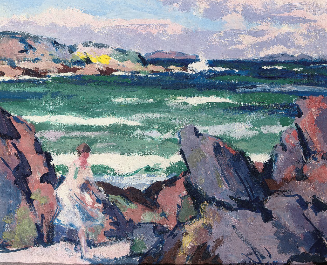 Vento Norte, Iona (The Bather) (óleo no painel) de Francis Campbell Boileau Cadell