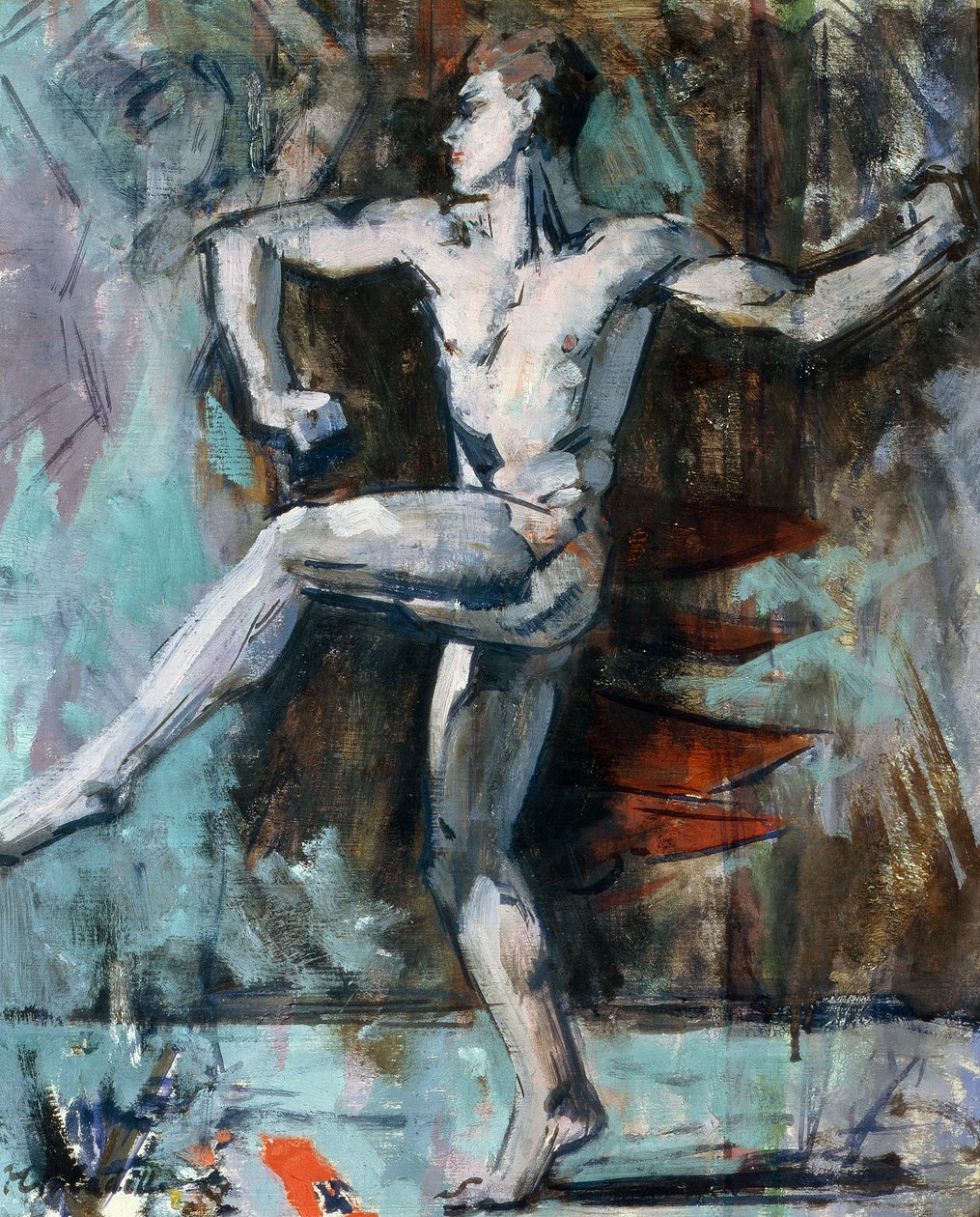 A Bailarina (óleo sobre contraplacado) de Francis Campbell Boileau Cadell