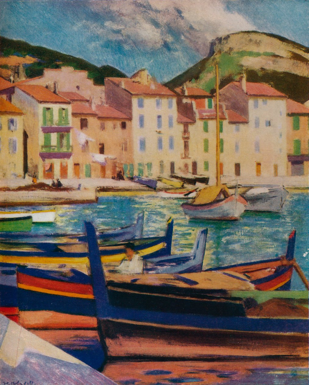 O porto, Cassis, c1924 1932 de Francis Campbell Boileau Cadell