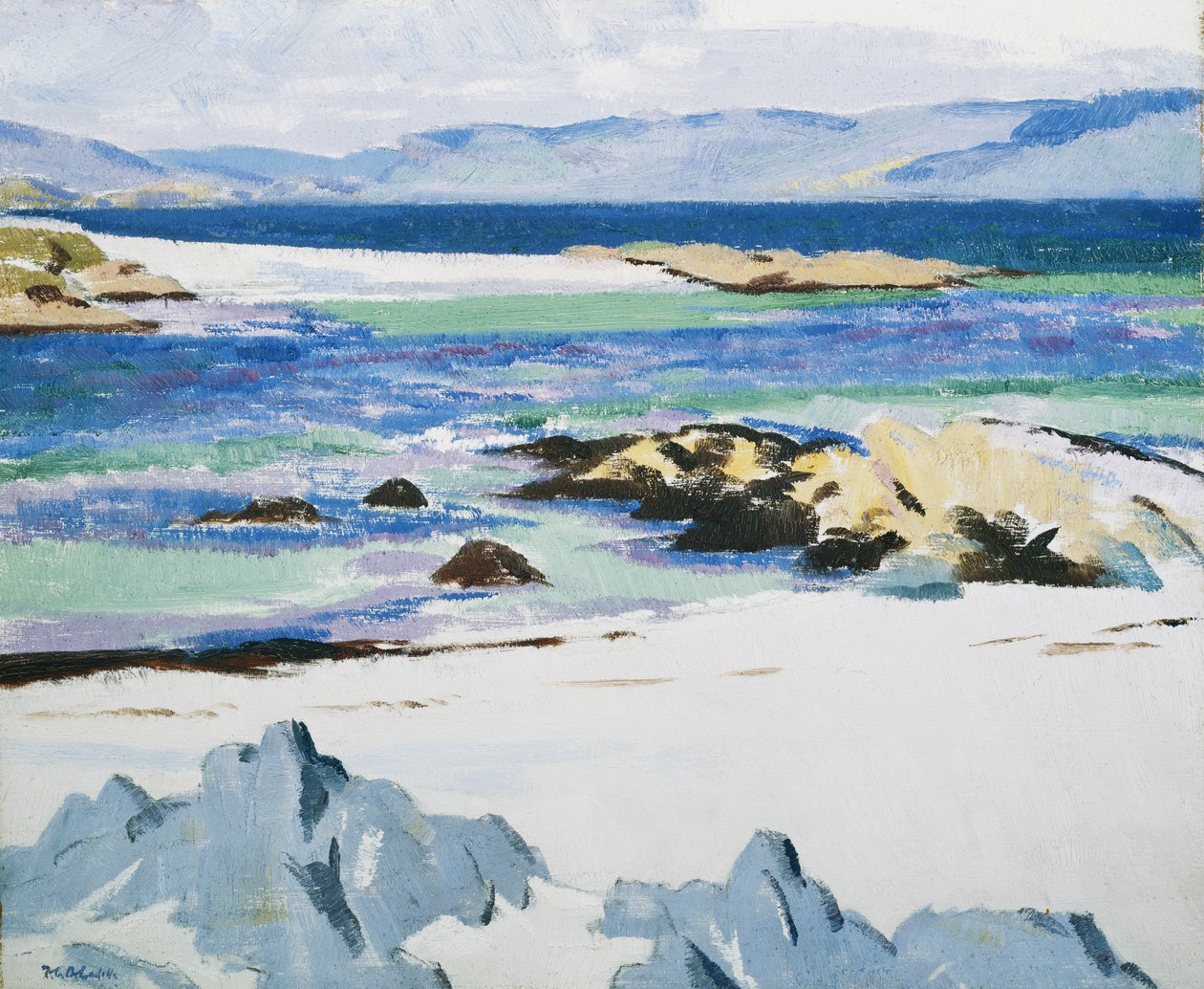 O Som de Mull de Iona, c. 1932 (óleo a bordo) de Francis Campbell Boileau Cadell