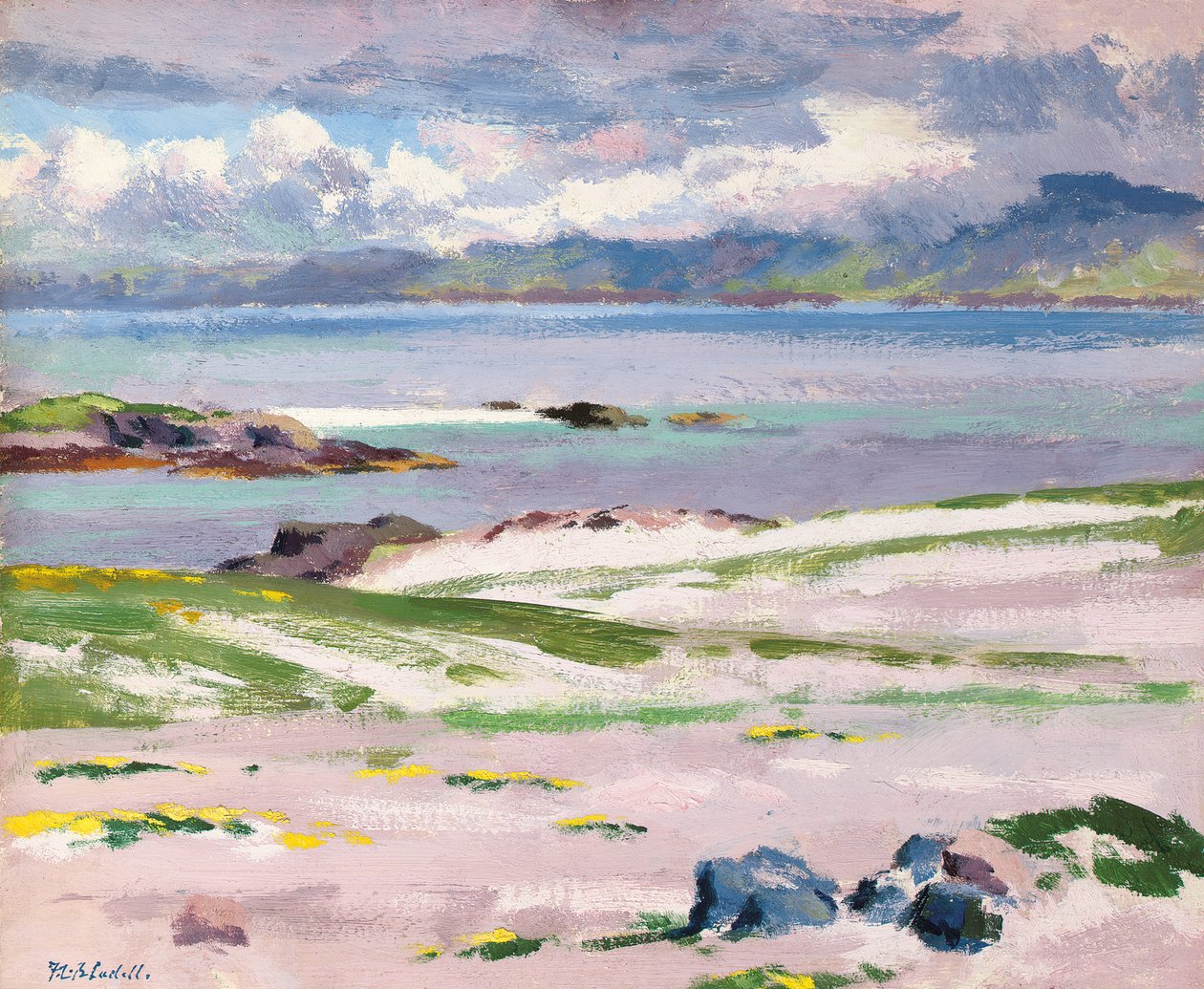 Em direção a Mull de Choc Ard Anraidh, Iona, c.1928 (óleo sobre tela) de Francis Campbell Boileau Cadell