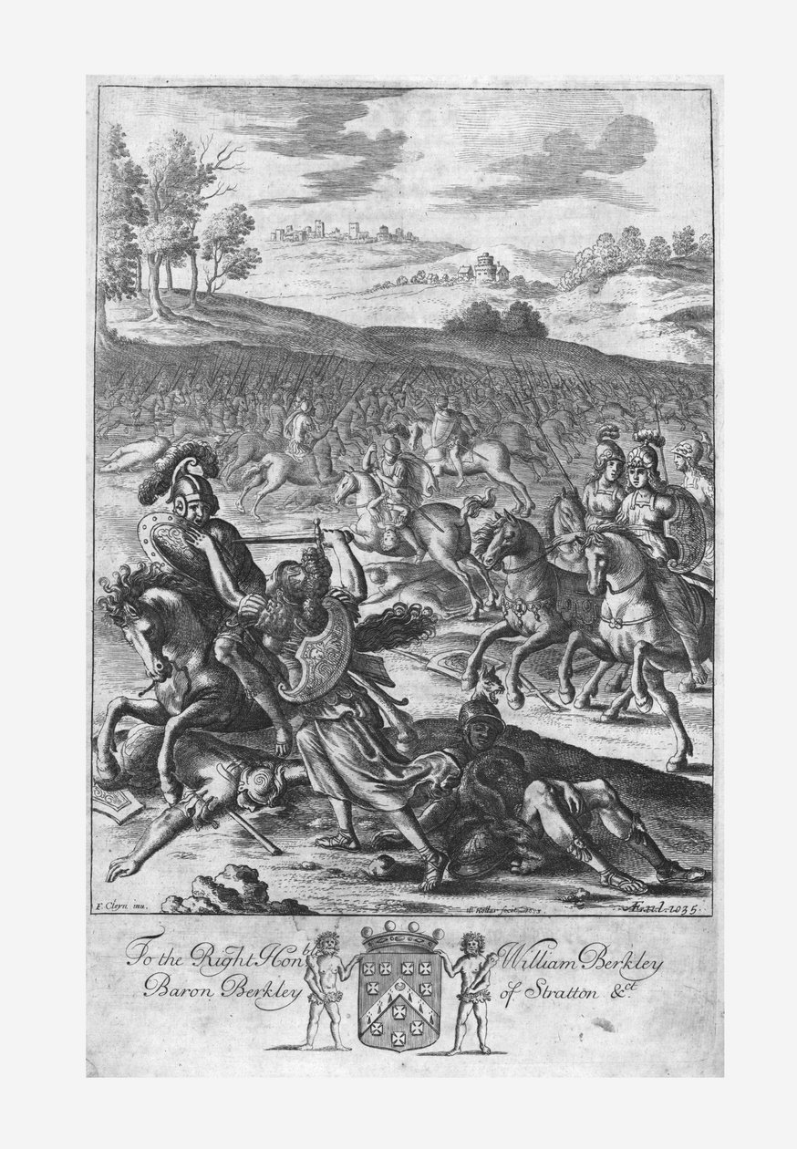 Camilla matando Aunus, 1653. de Francis Cleyn