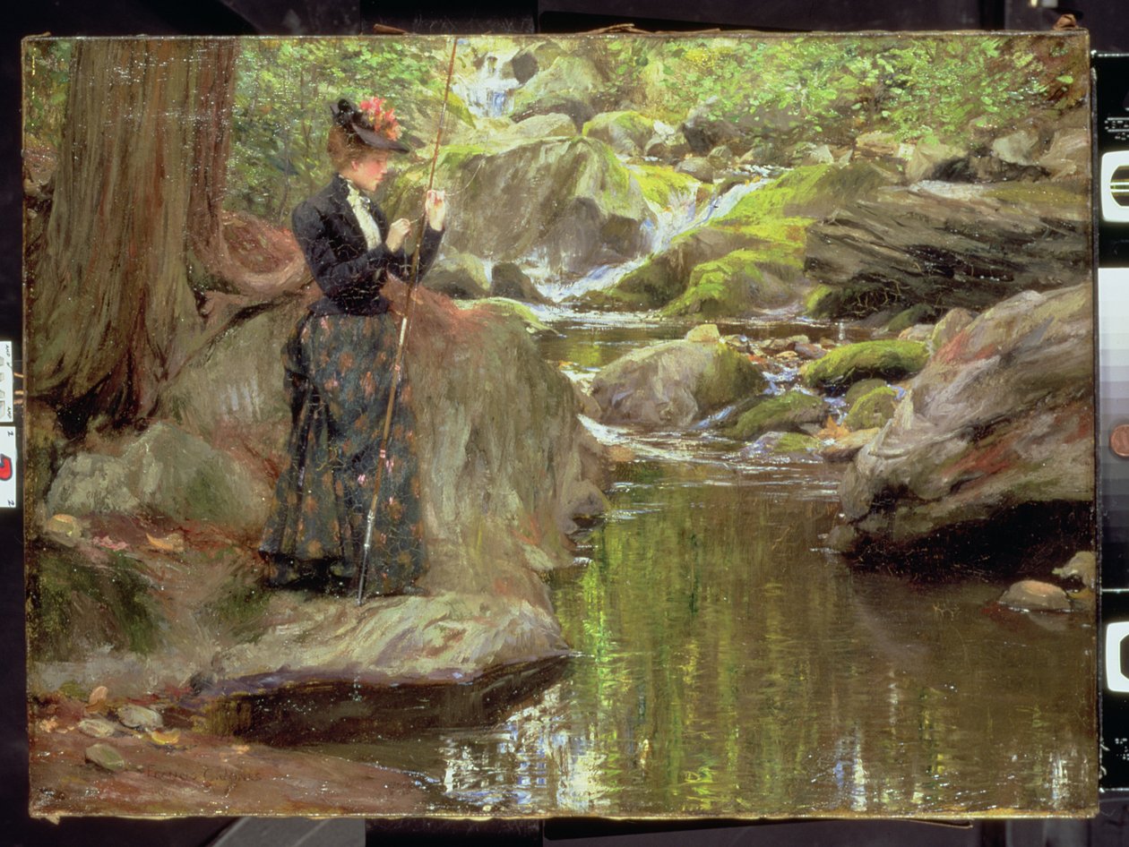 Baiting the Line (óleo sobre tela) de Francis Coates Jones