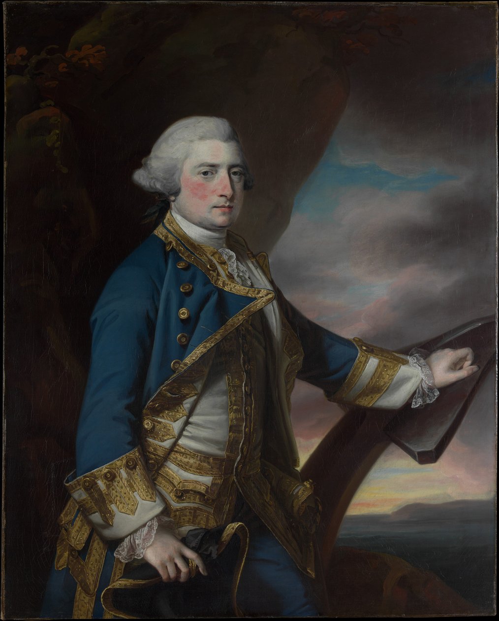 Almirante Harry Paulet (1719/20-1794), sexto duque de Bolton de Francis Cotes