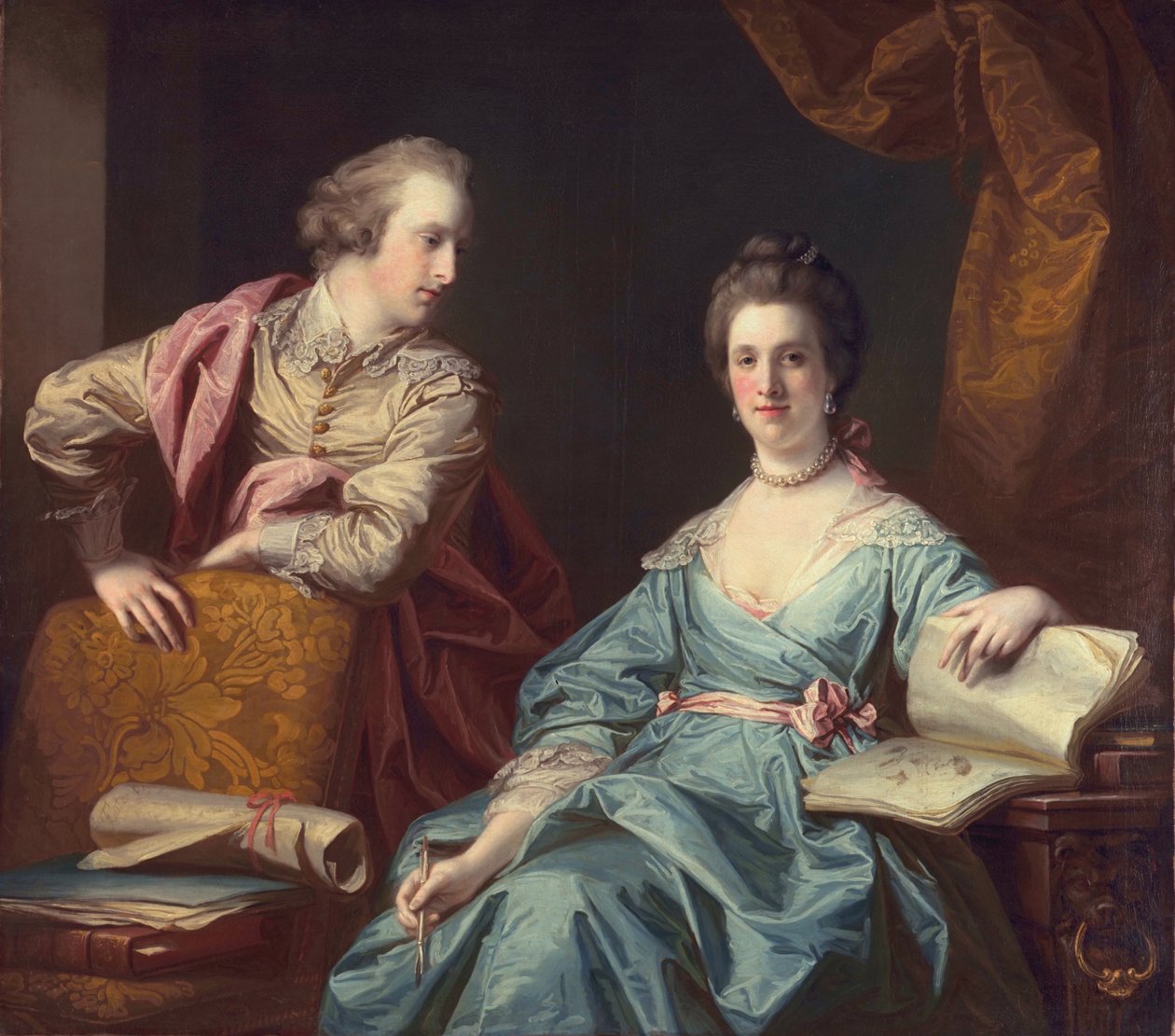 Isabel e Thomas Crathorne, 1767 de Francis Cotes