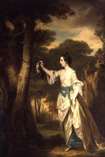 Mary Colby como Emma (óleo sobre tela) de Francis Cotes