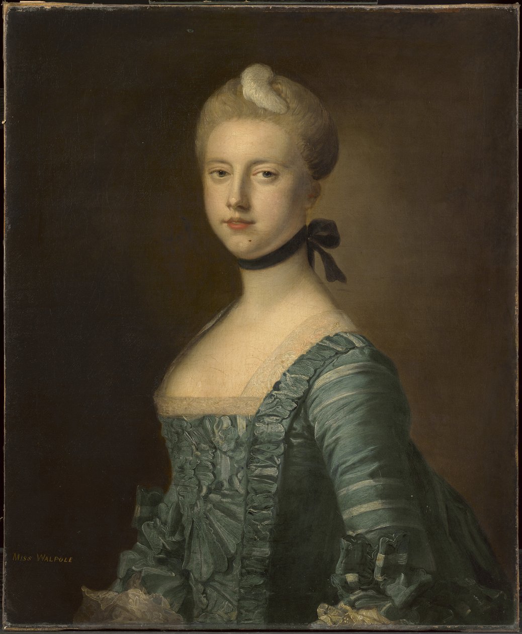 Srta. C. Walpole, mais tarde condessa Dysart (um de um par) de Francis Cotes