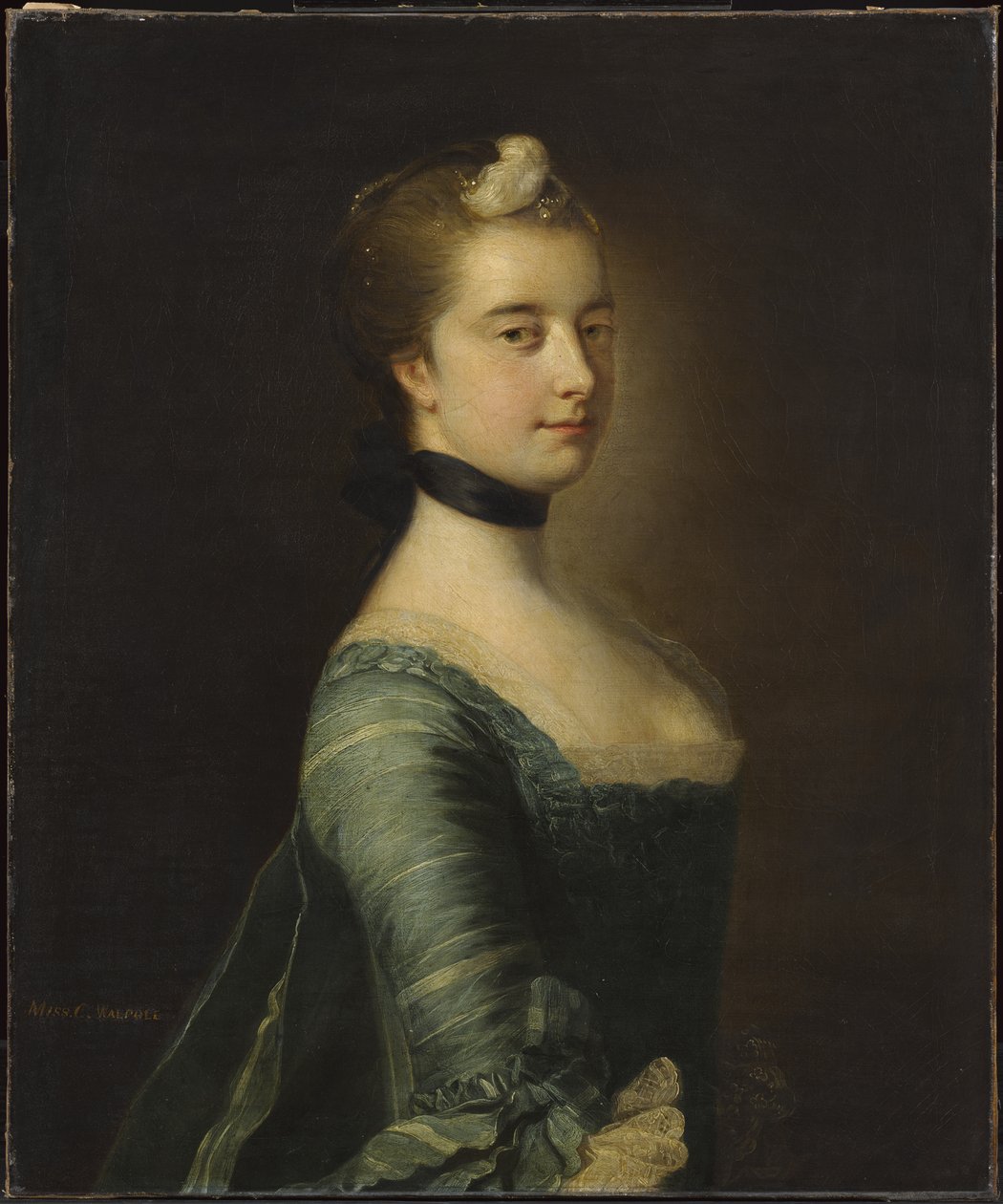 Miss Walpole, mais tarde a Exma. Sra. Keppel (um de um par) de Francis Cotes