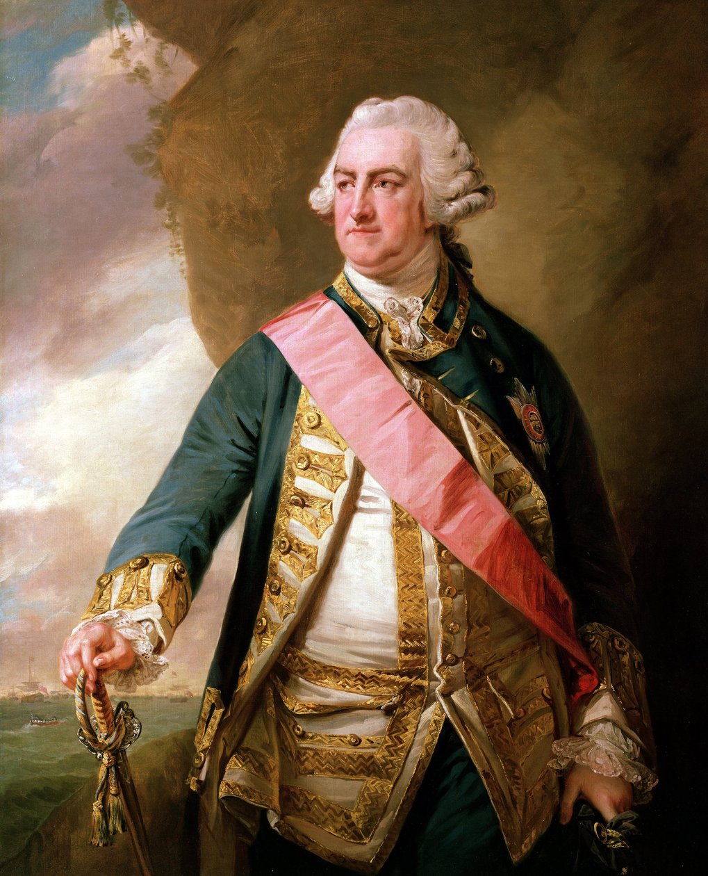 Retrato do Almirante Edward Hawke de Francis Cotes