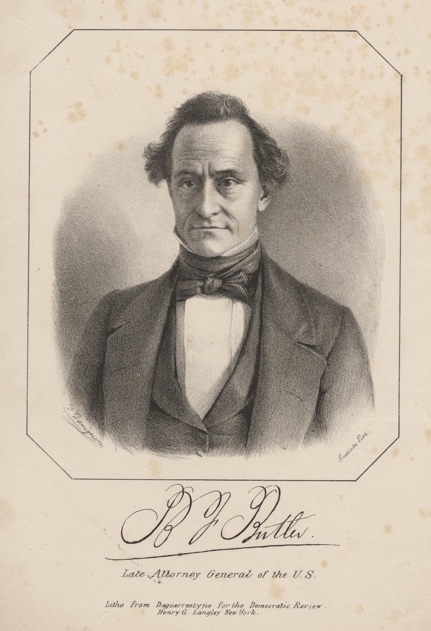 BJ Butler, lito de Henry G. Langley, 1840 de Francis D