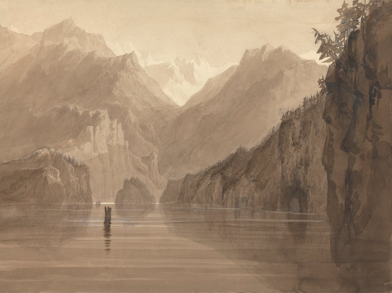 Um lago na Noruega de Francis Danby