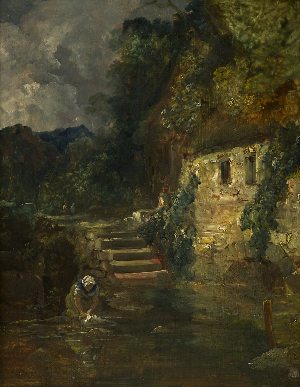 Um Moinho perto de Tintern, c. 1824-26 (óleo sobre painel, mogno) de Francis Danby