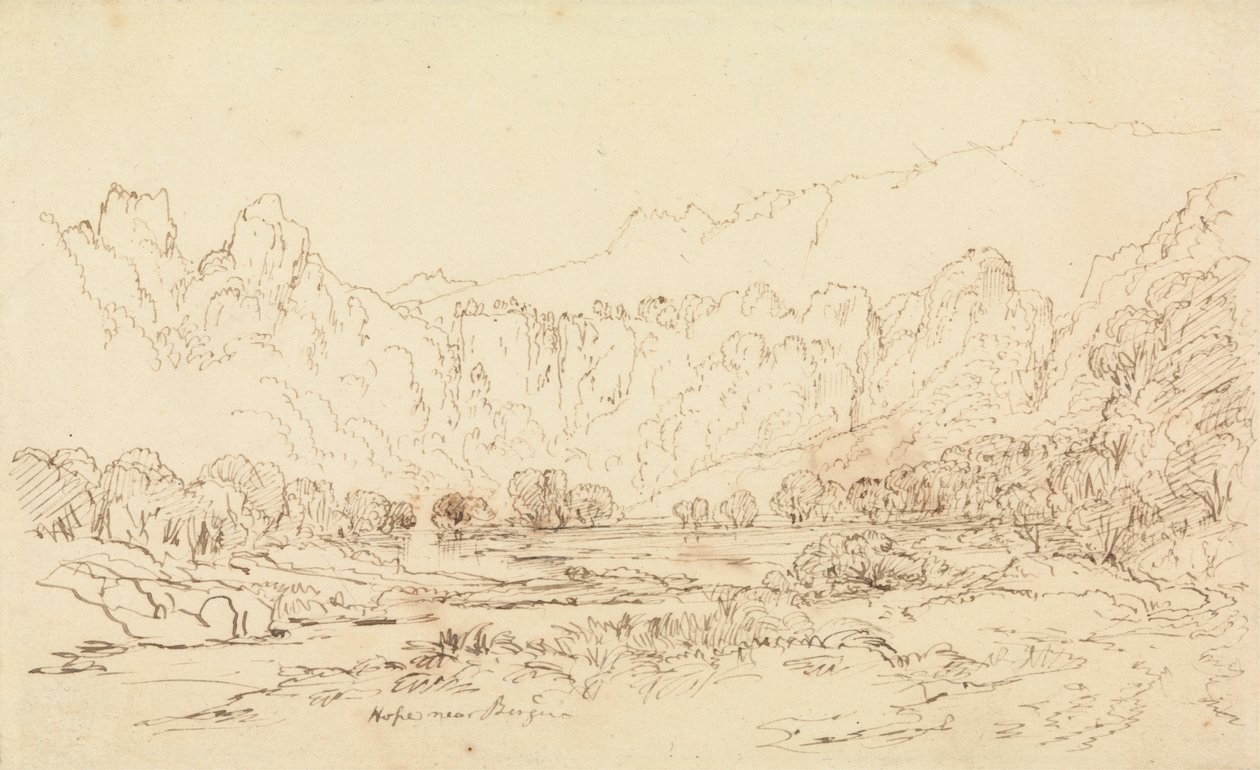 A esperança perto de Bergen de Francis Danby