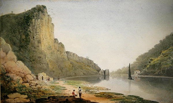 O desfiladeiro Avon (aguarela sobre papel) de Francis Danby