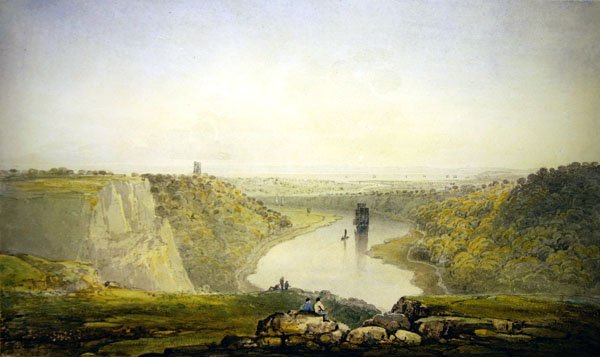 O desfiladeiro Avon (aguarela sobre papel) de Francis Danby