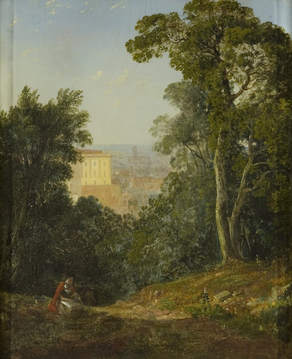 Vista sobre Bristol de Leigh Woods, c.1822 (óleo sobre painel) de Francis Danby