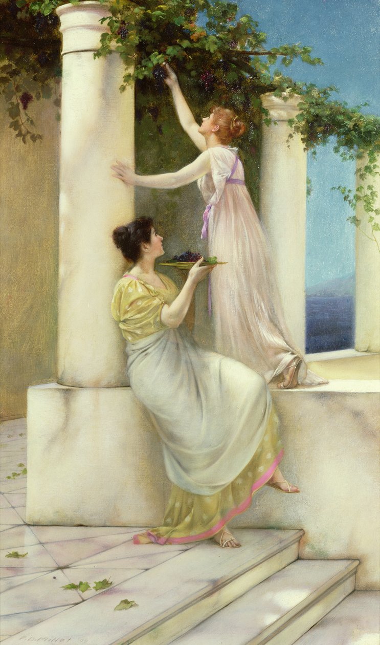Um idílio de outono, 1892 de Francis Davis Millet