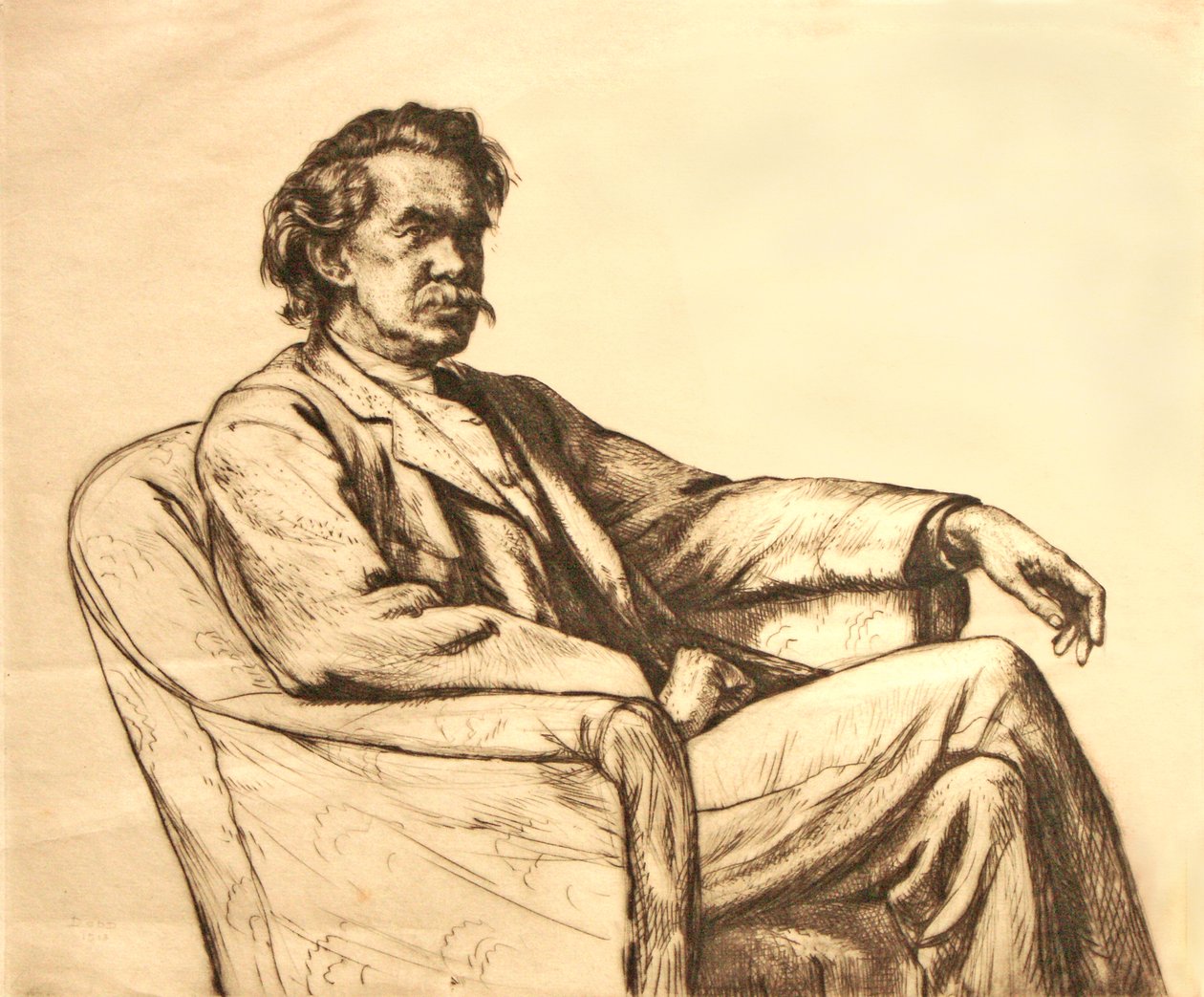 Retrato de um homem de Francis Dodd