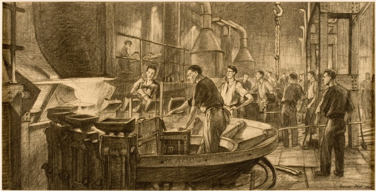 Deitar latão fundido de Francis Dodd