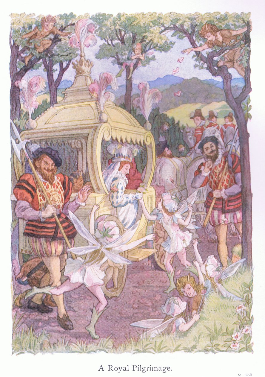Uma peregrinação real (litografia a cores) de Francis Donkin Bedford