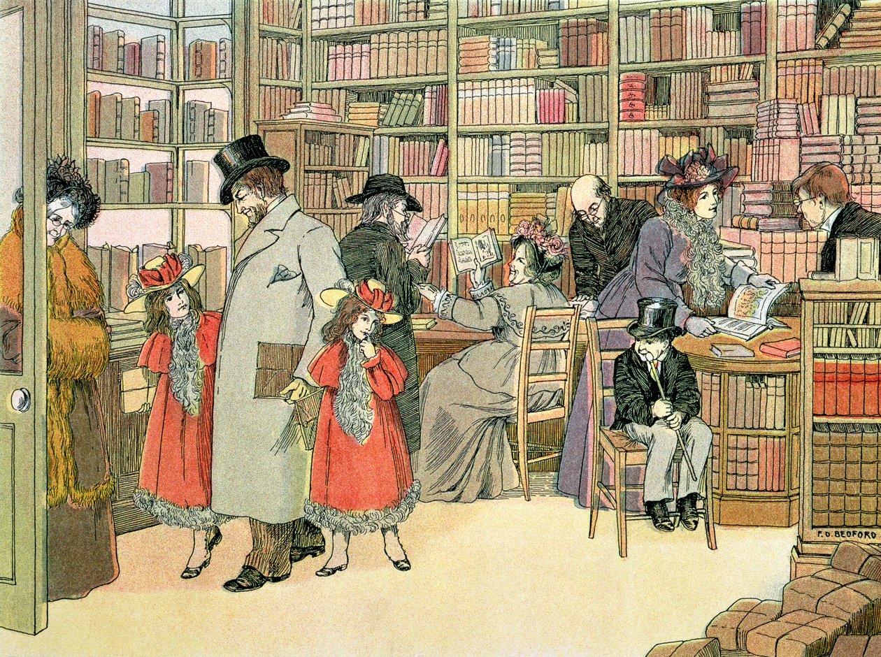 A Loja de Livros, de "O Livro das Lojas de Francis Donkin Bedford