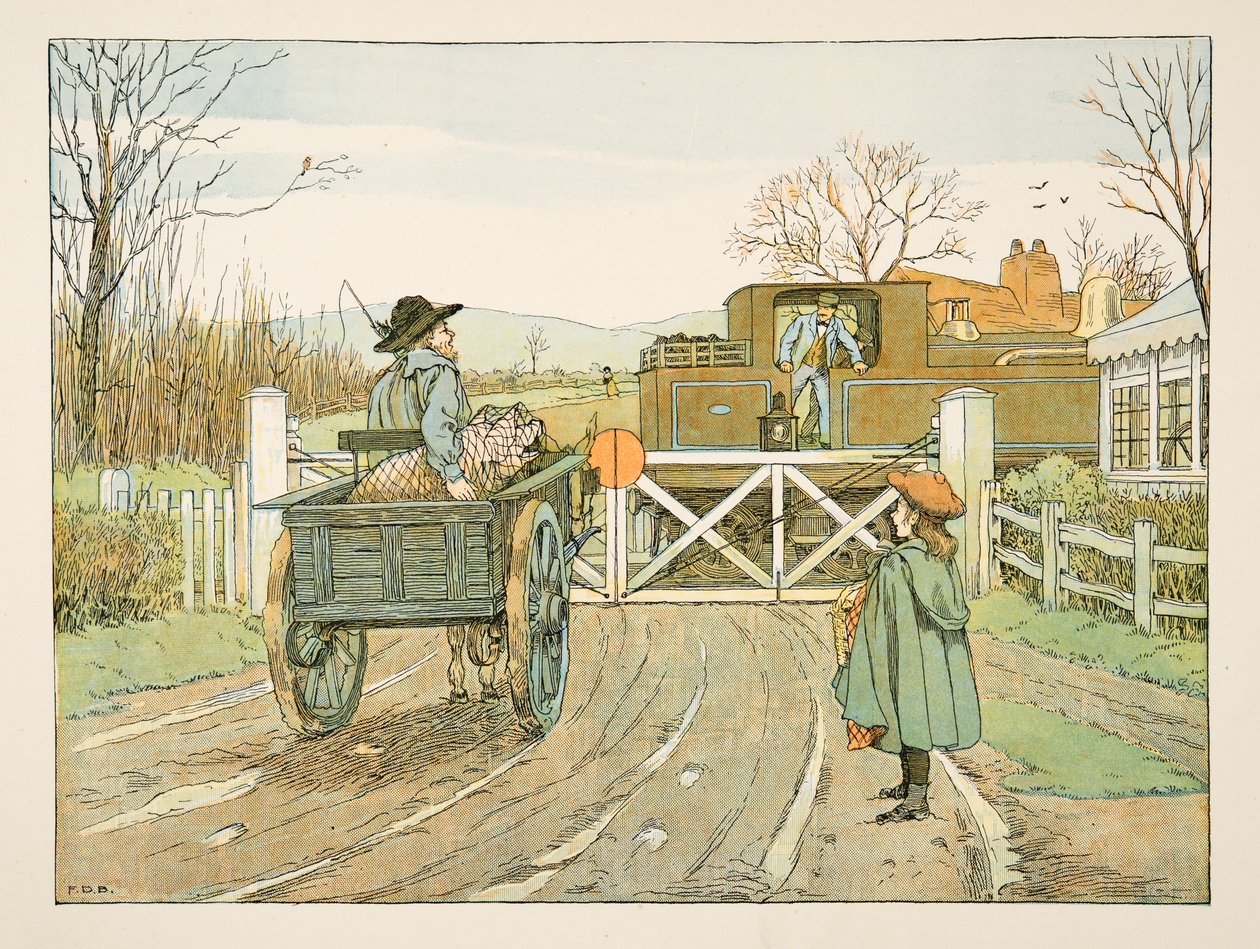 The Engine Driver, de Four and Twenty Toilers, pub. 1900 (litografia a cores) de Francis Donkin Bedford