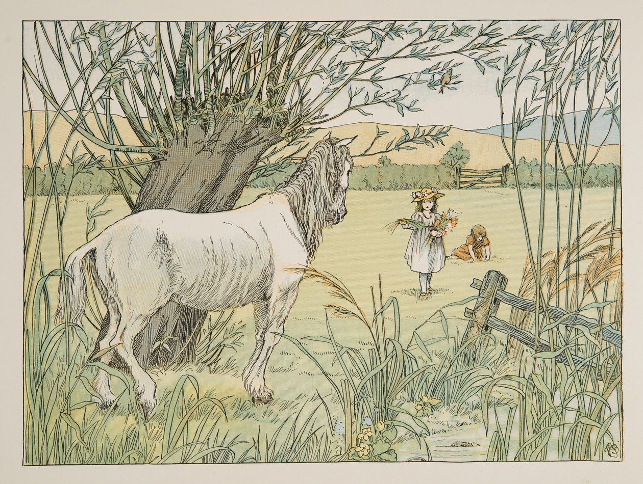 The Old Bus Horse, de Four and Twenty Toilers, pub. 1900 (litografia a cores) de Francis Donkin Bedford