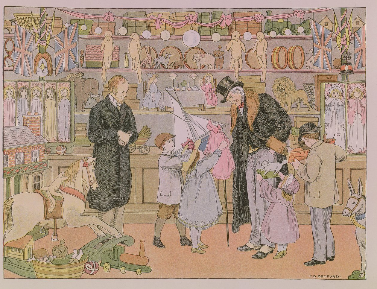 A Loja de Brinquedos, de "O Livro das Lojas de Francis Donkin Bedford