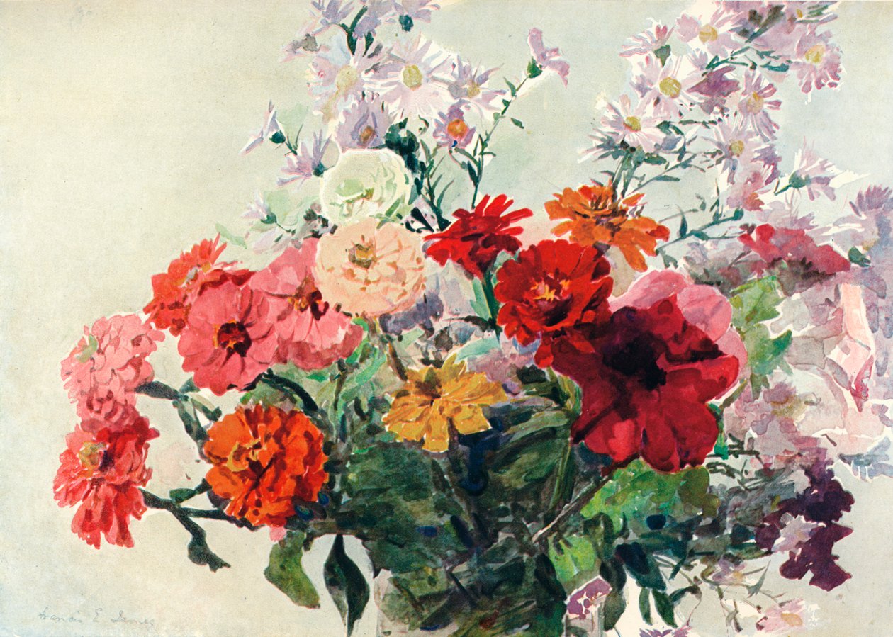 Um grupo de outono, c1869-1906, 1906 de Francis Edward James