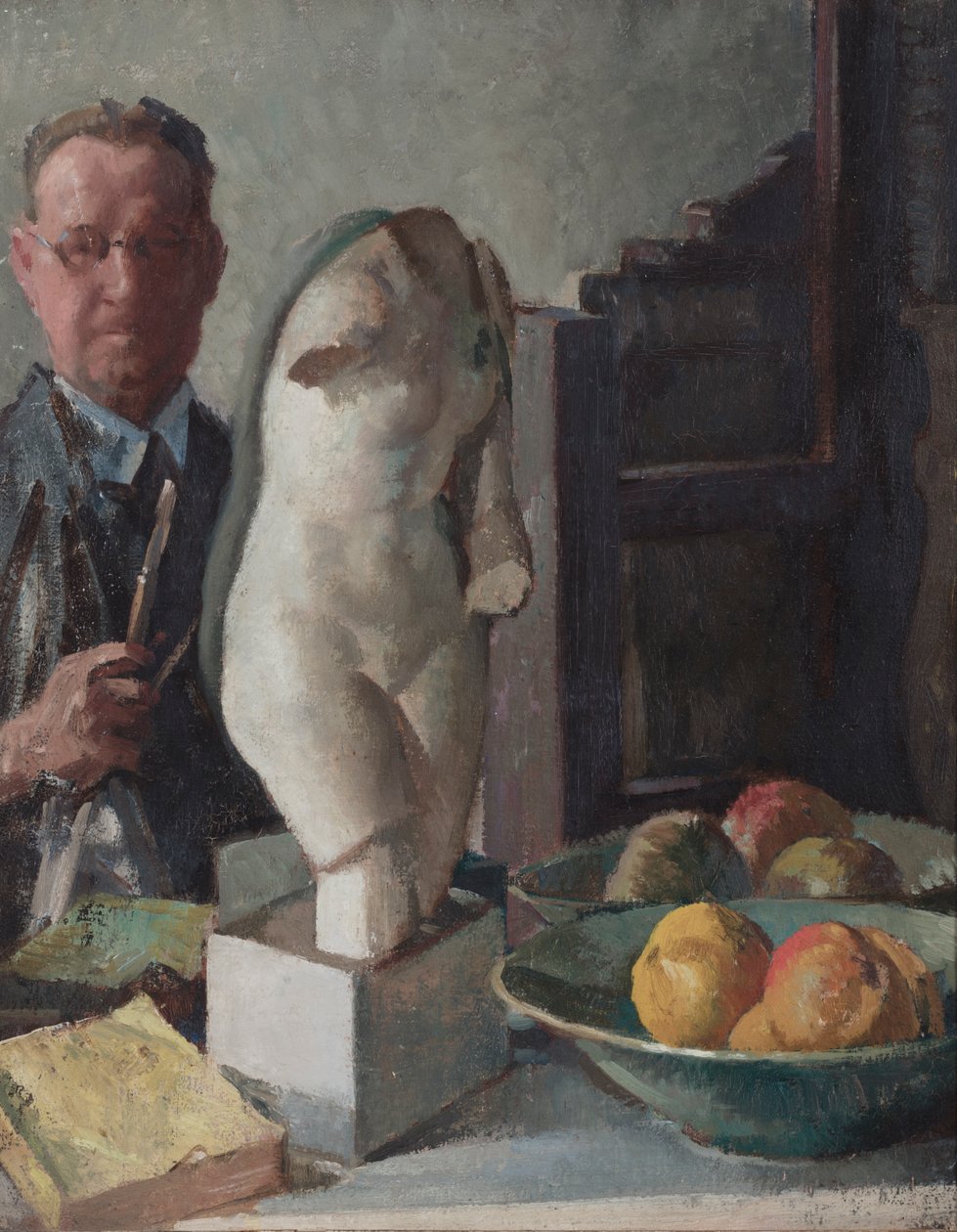 Retrato de F. Ernest Jackson, c.1928 (óleo sobre tela) de Francis Ernest Jackson