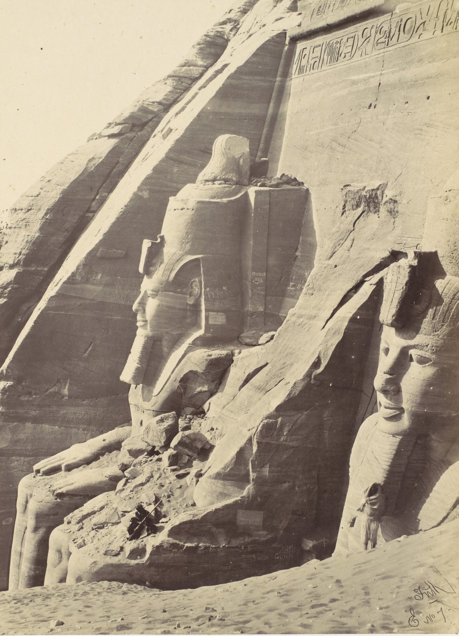 Abu Simbel, Núbia, 1857. de Francis Frith