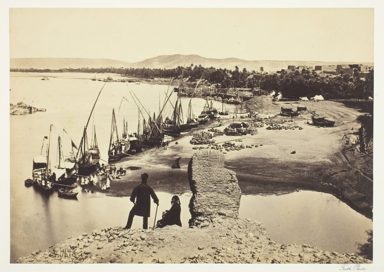 Assouan, 1857, impresso em 1862. de Francis Frith