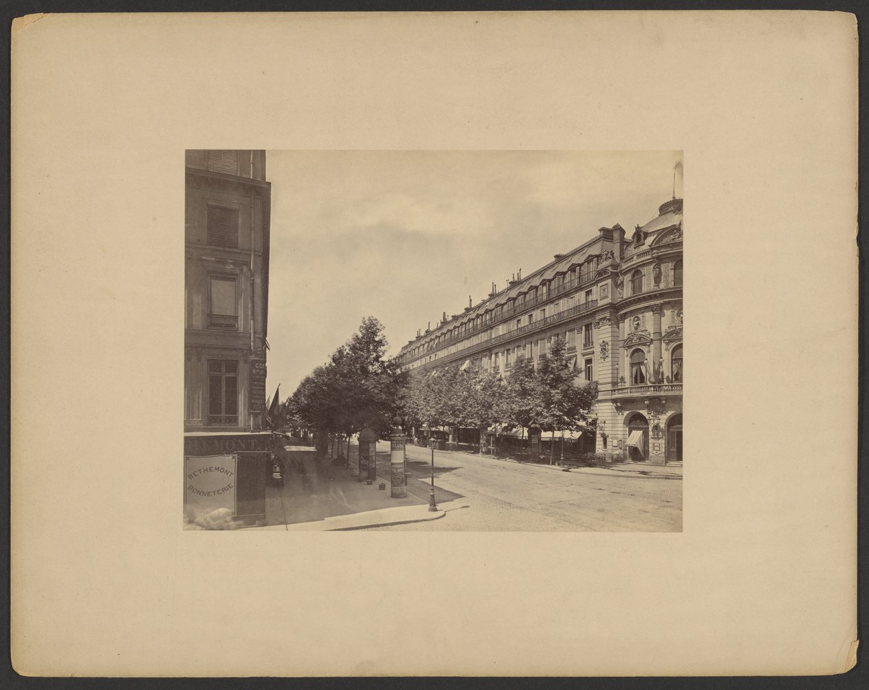 Boulevard des Capucines, esquina da Rue Louis le Grand, Paris de Francis Frith