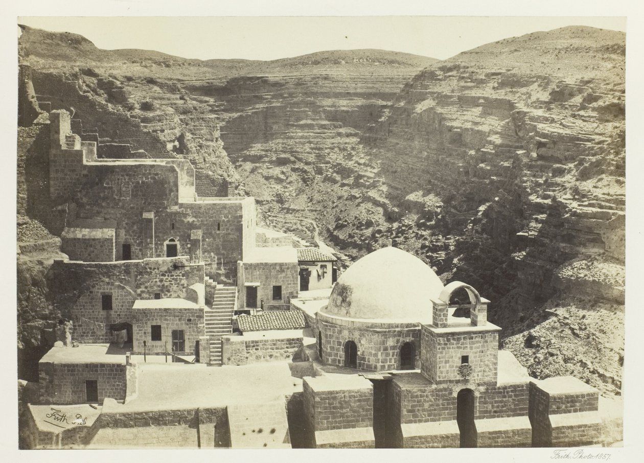 Convento de Mar-Saba, perto de Jerusalém de Francis Frith
