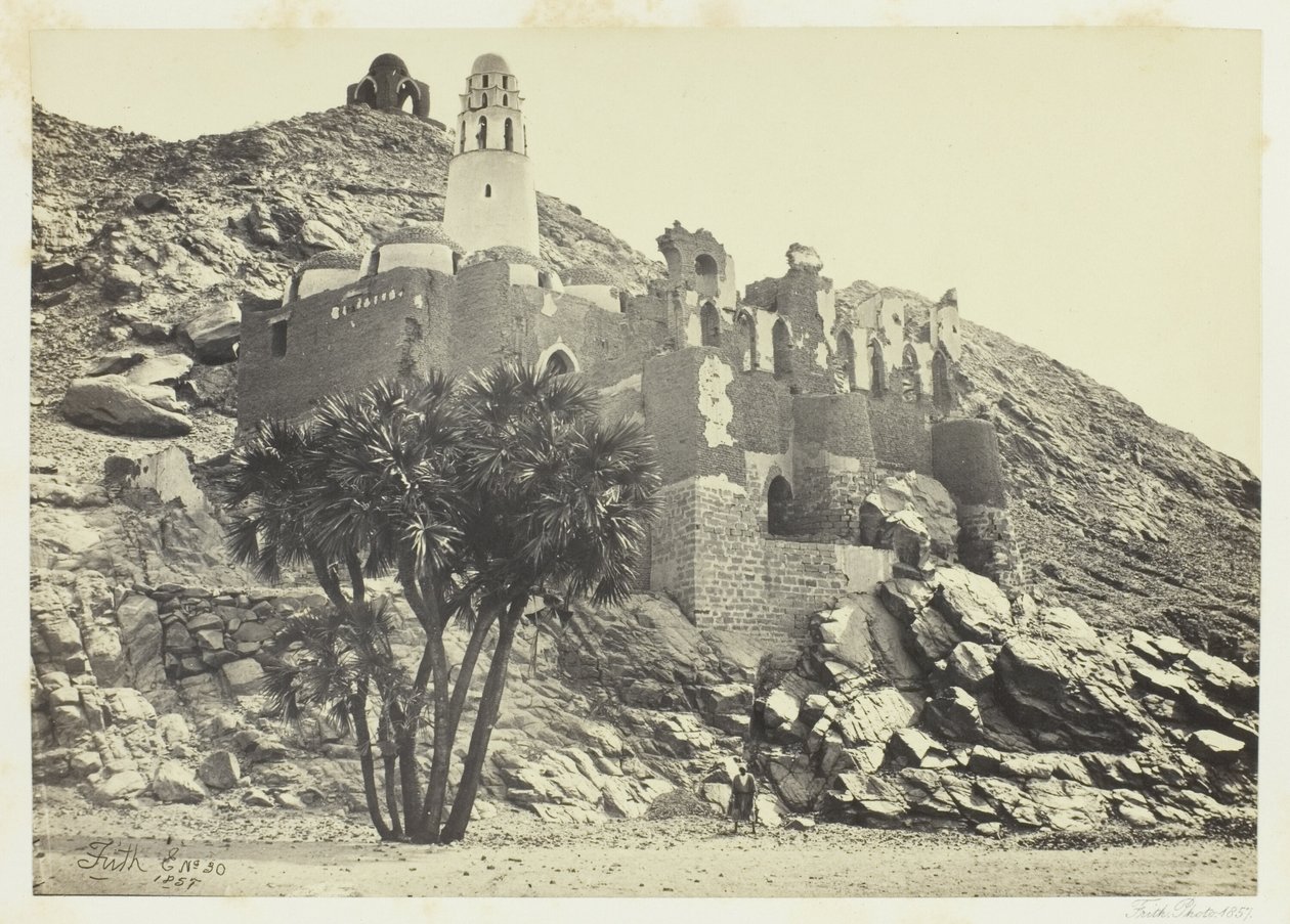 Doum Palm e Mesquita Arruinada, Philæ de Francis Frith